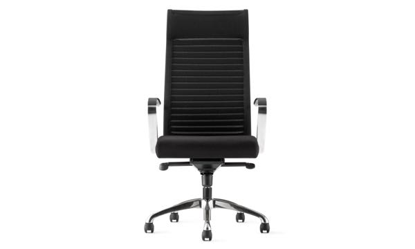 Purl Swivel Arm Aluminum Black Front