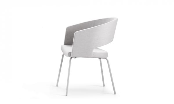 Botte Chair Upholstered Front 3 4