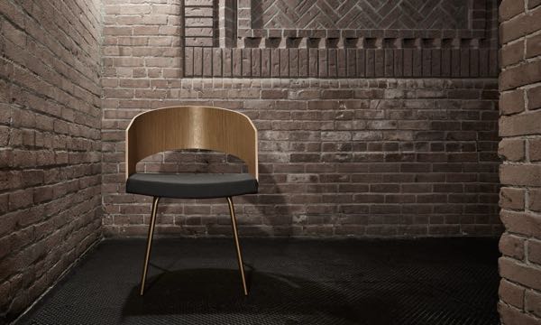 Botte Chair Dark Brick Hall