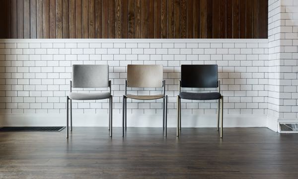 Cache Chairs White Tile Wall