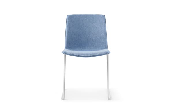 Celebrate Blue Upholstered Sled Front