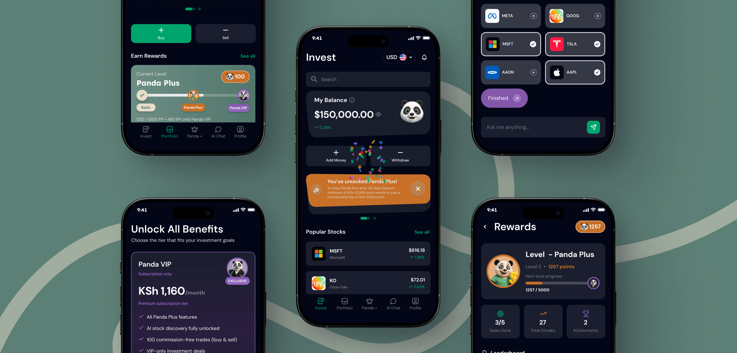 PandaPanda - investment app
