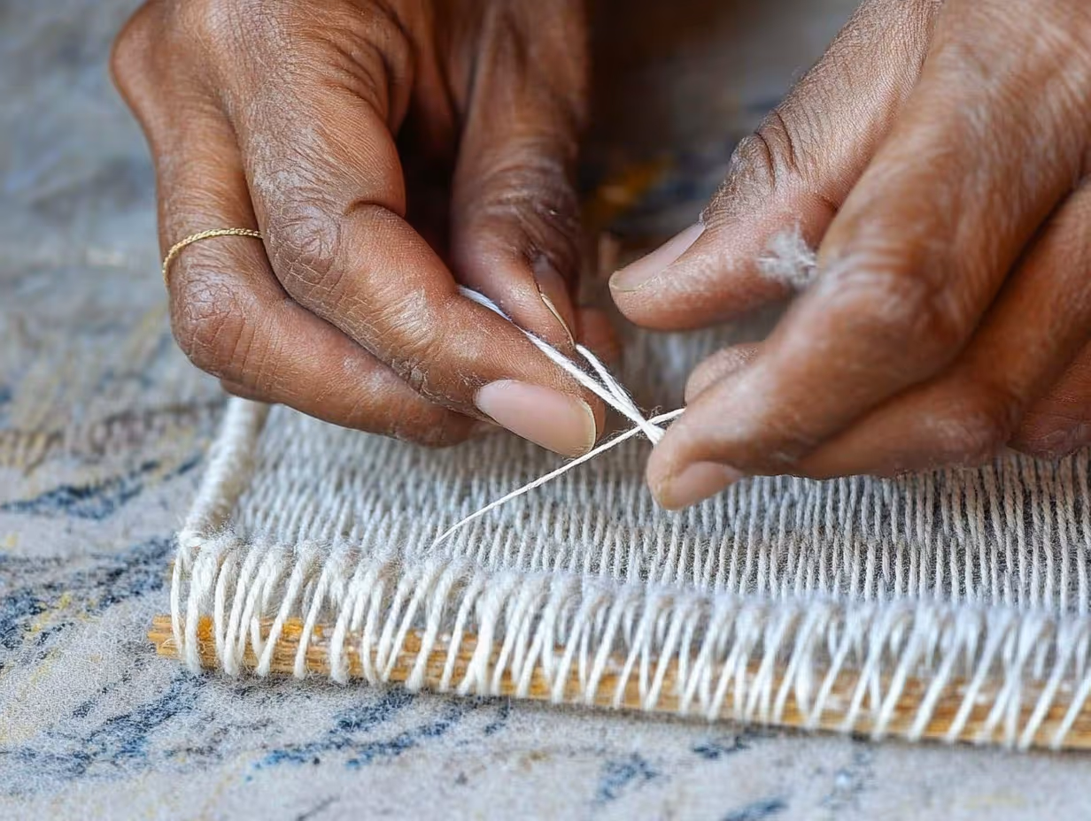 hands sewing