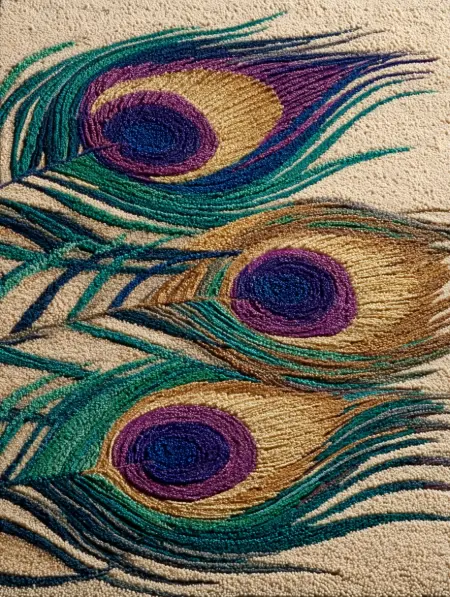  Tree branch pattern rug