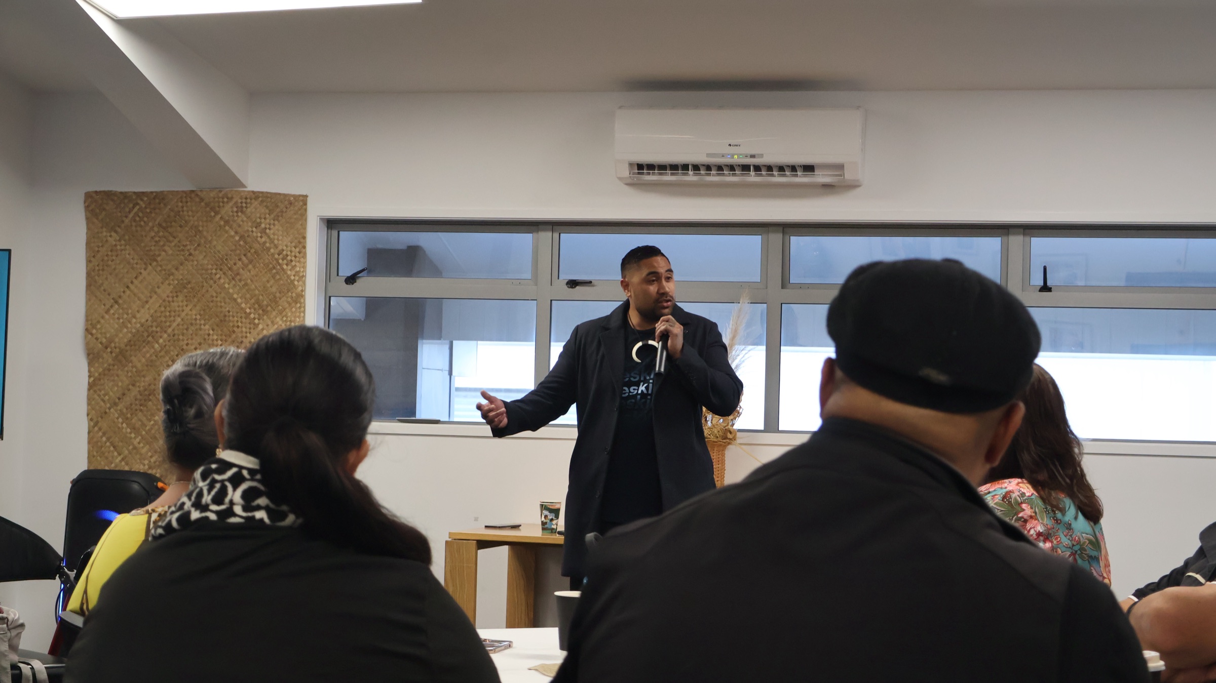 Lifeskills facilitator presenting to a group of learners