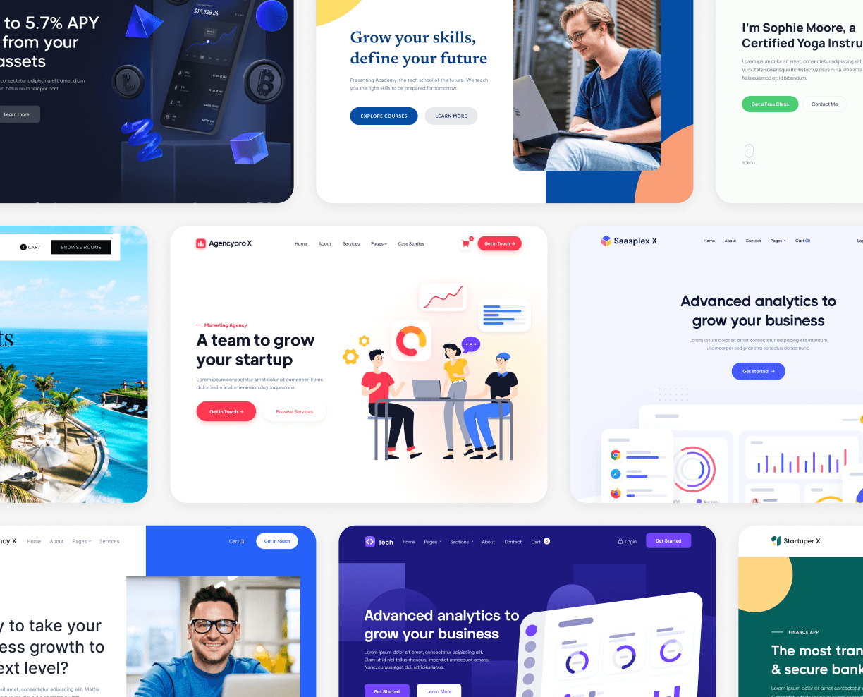 Creativflow X - Looking Brix Webflow Template - Marketing Agency Webflow Template
