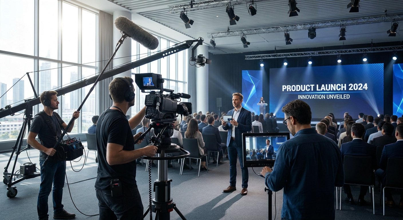 Video production for product launch events