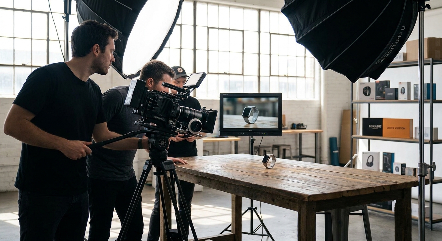 Commercial video production for e-commerce brands