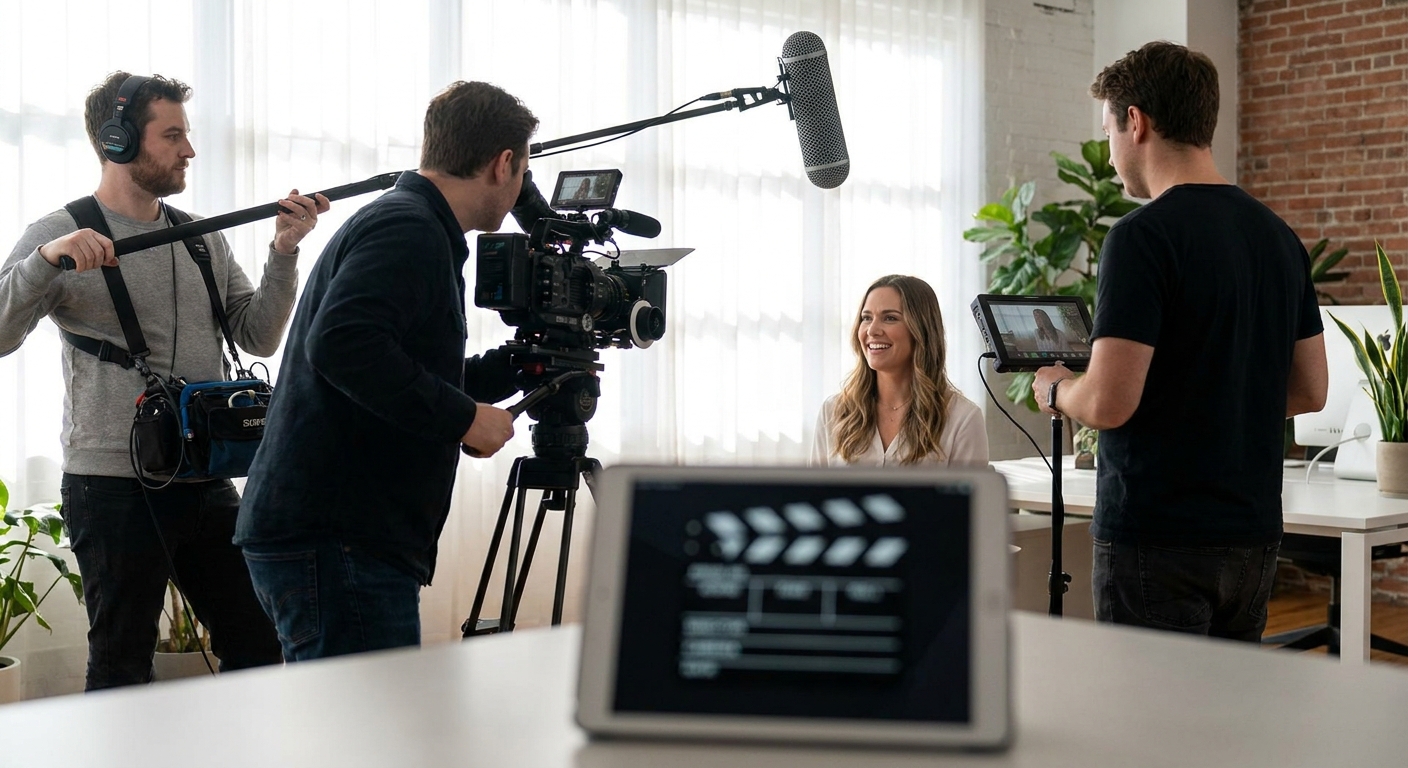 Video production for customer testimonial videos