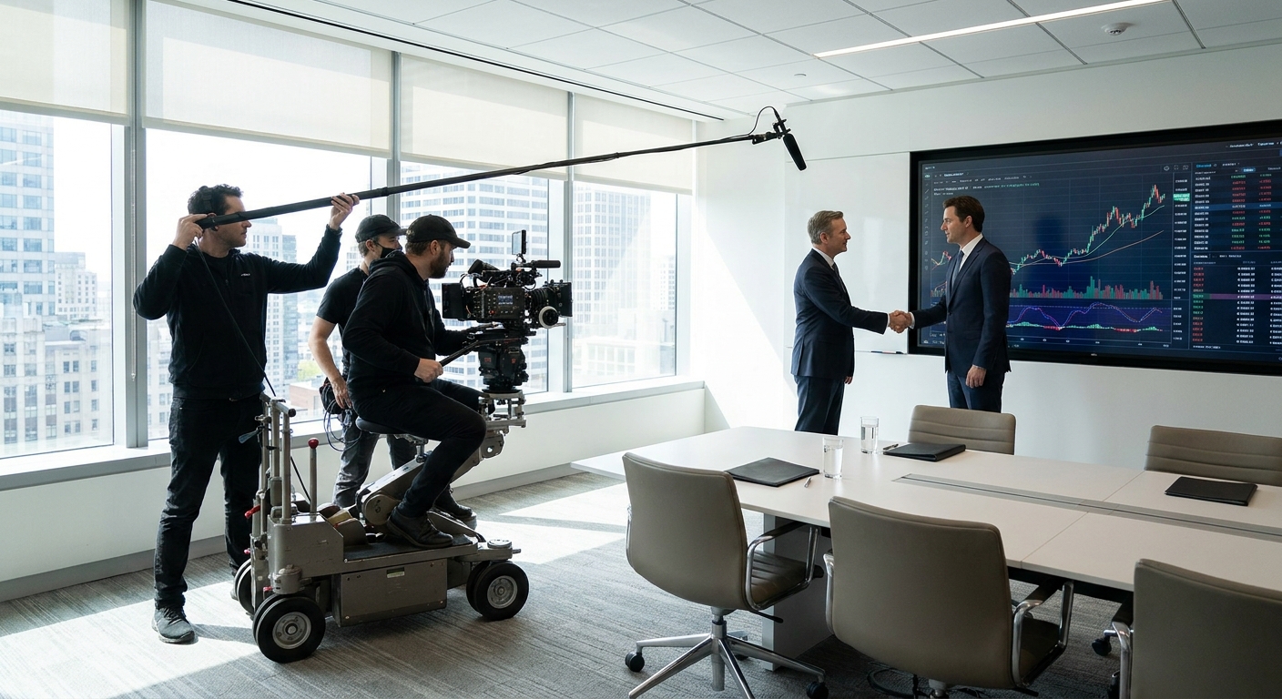 Commercial video production for financial services firms