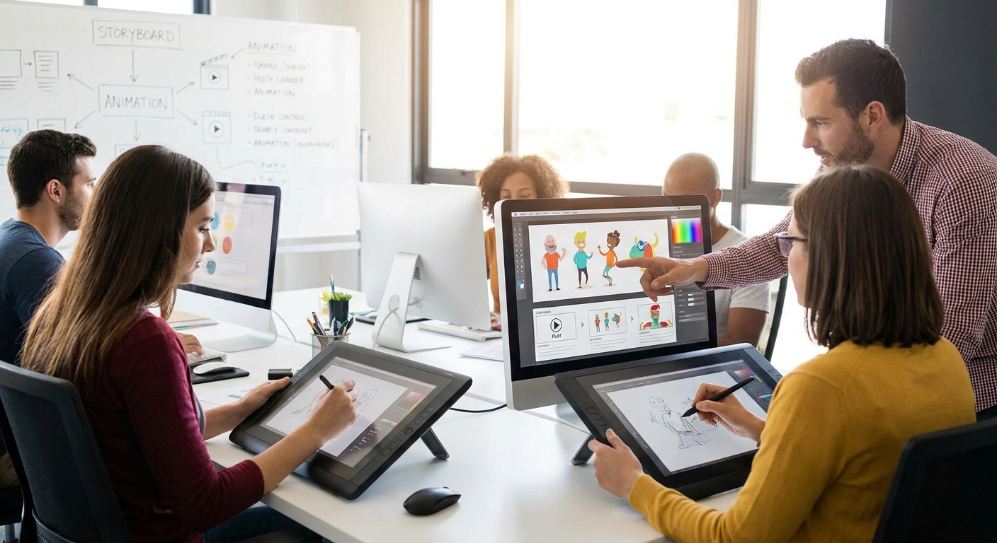 Animated explainer video production for businesses