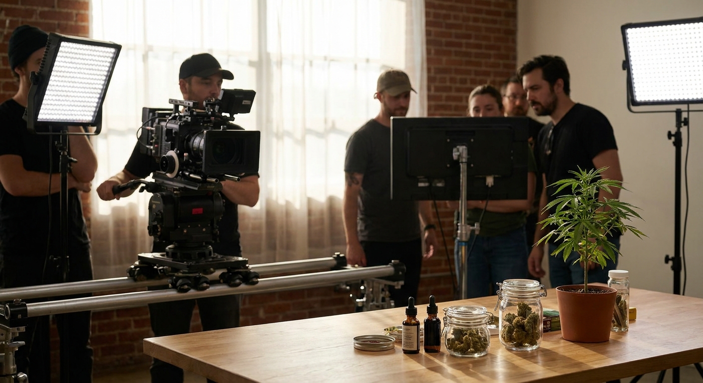 Commercial video production for cannabis brands