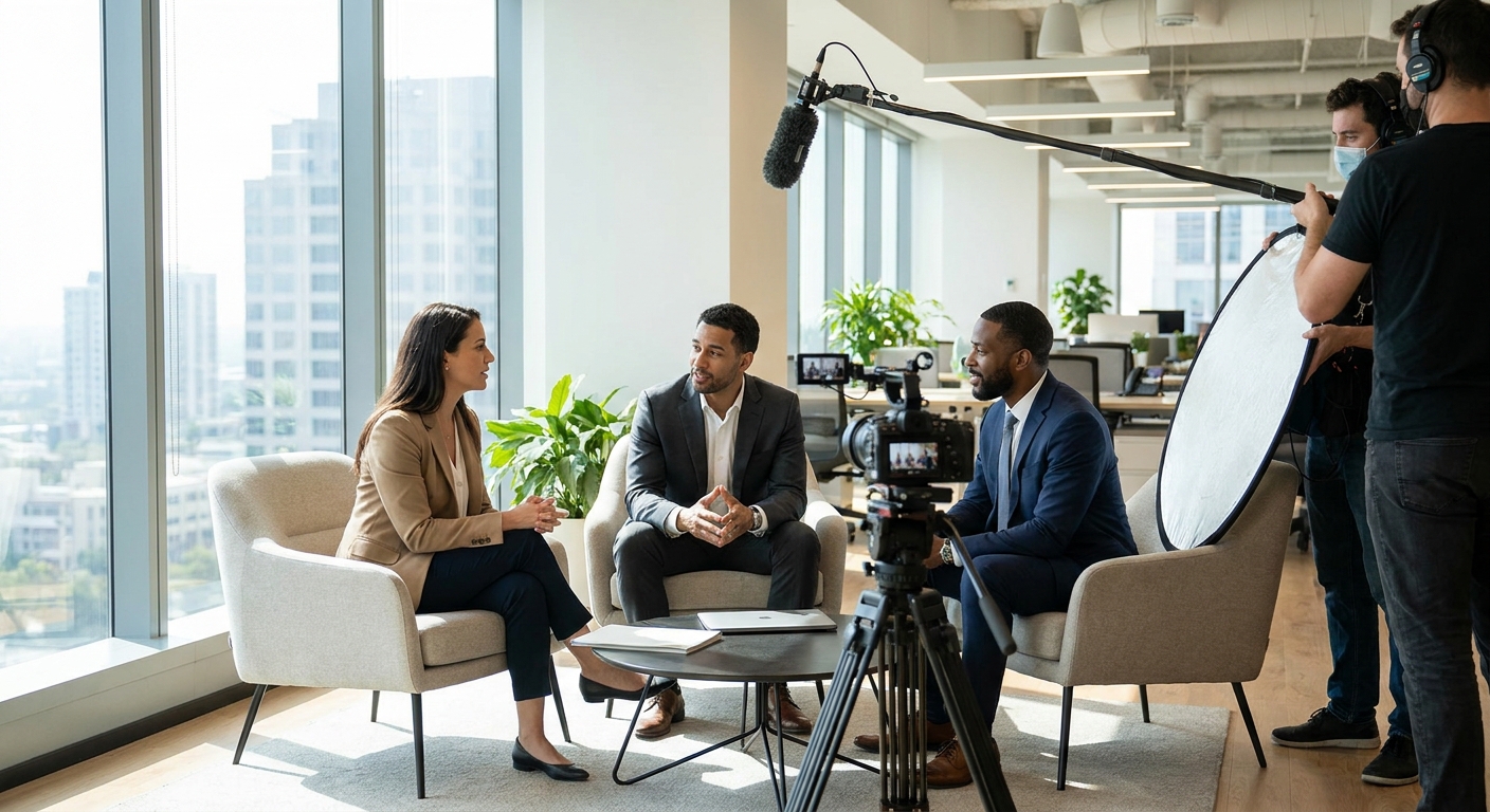 Executive video profiles for company leadership