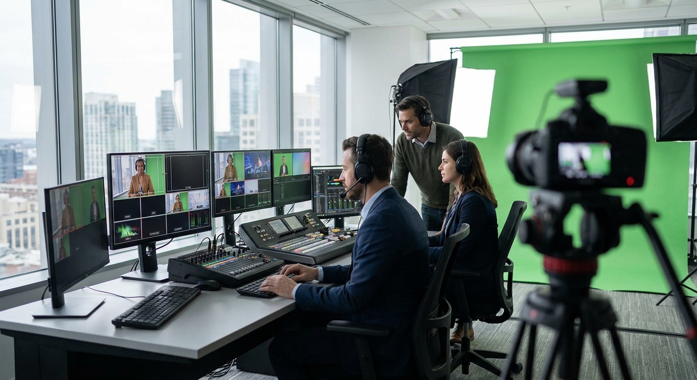 Virtual event video production