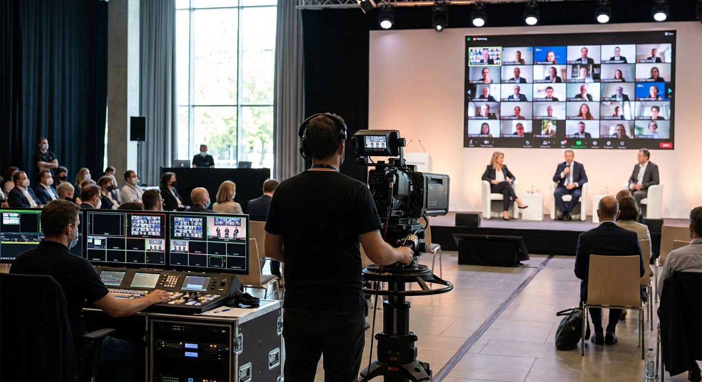 Hybrid event video production