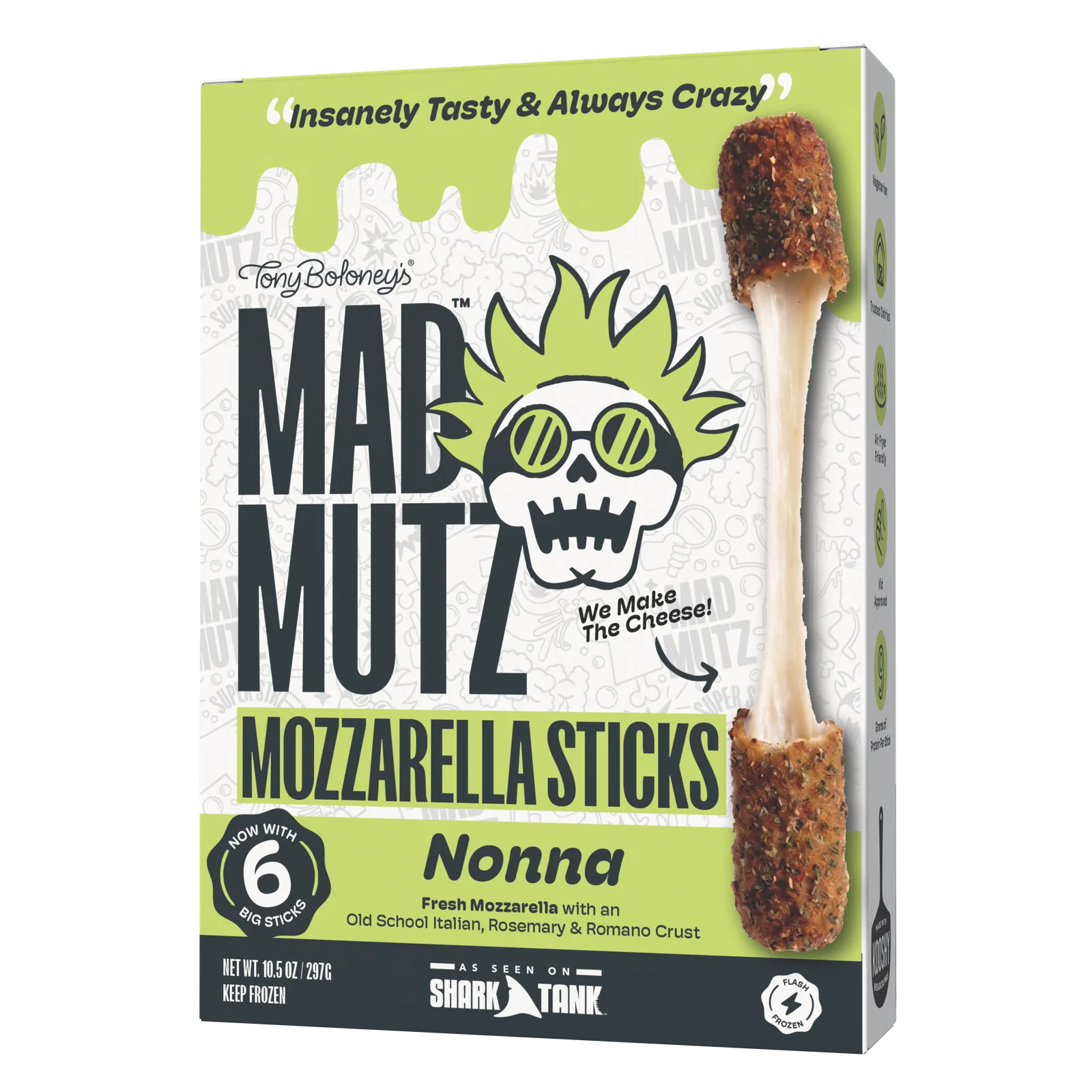 Mad Mutz Nonna mozzarella sticks box