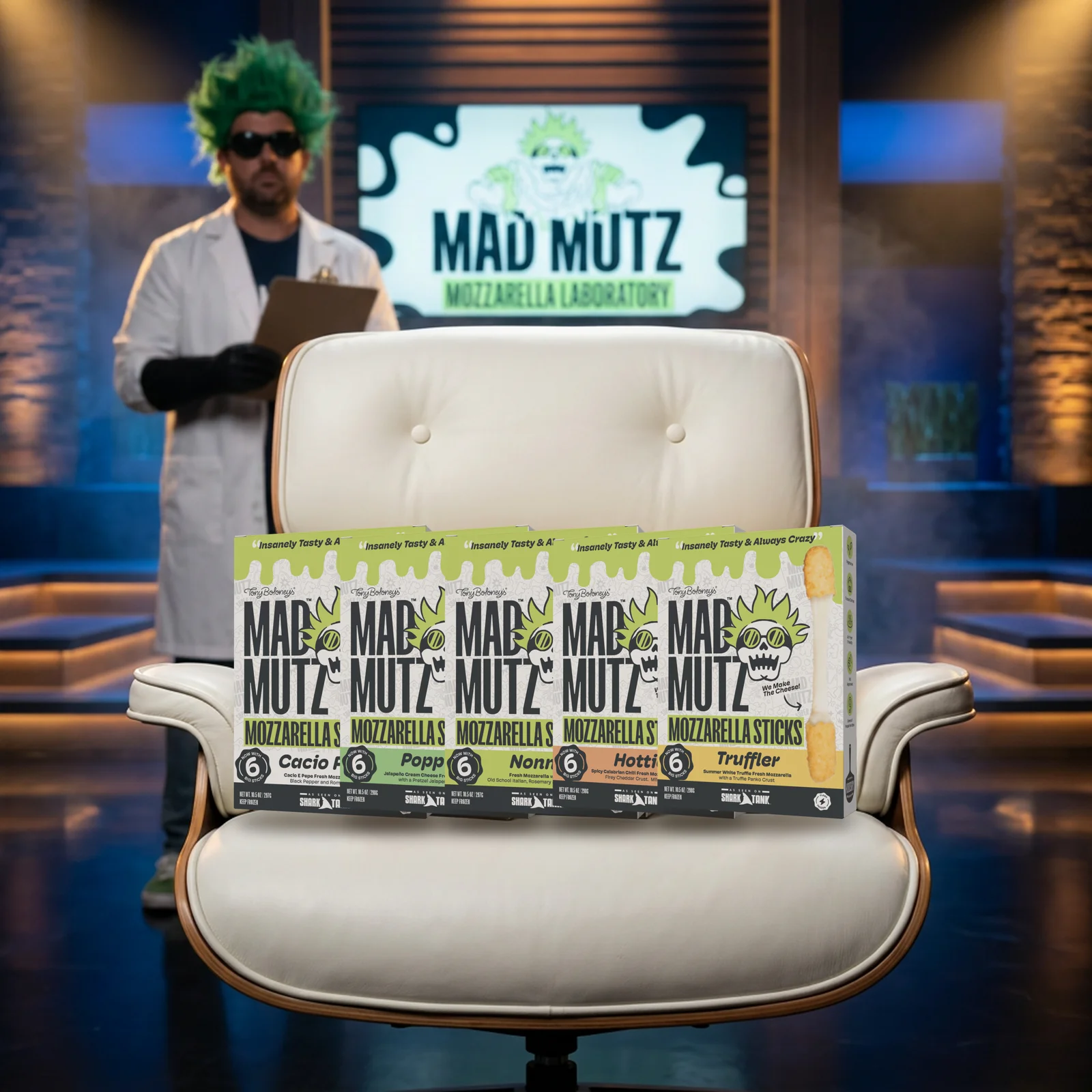 The Shark Bite Bundle on the Shark Tank set
