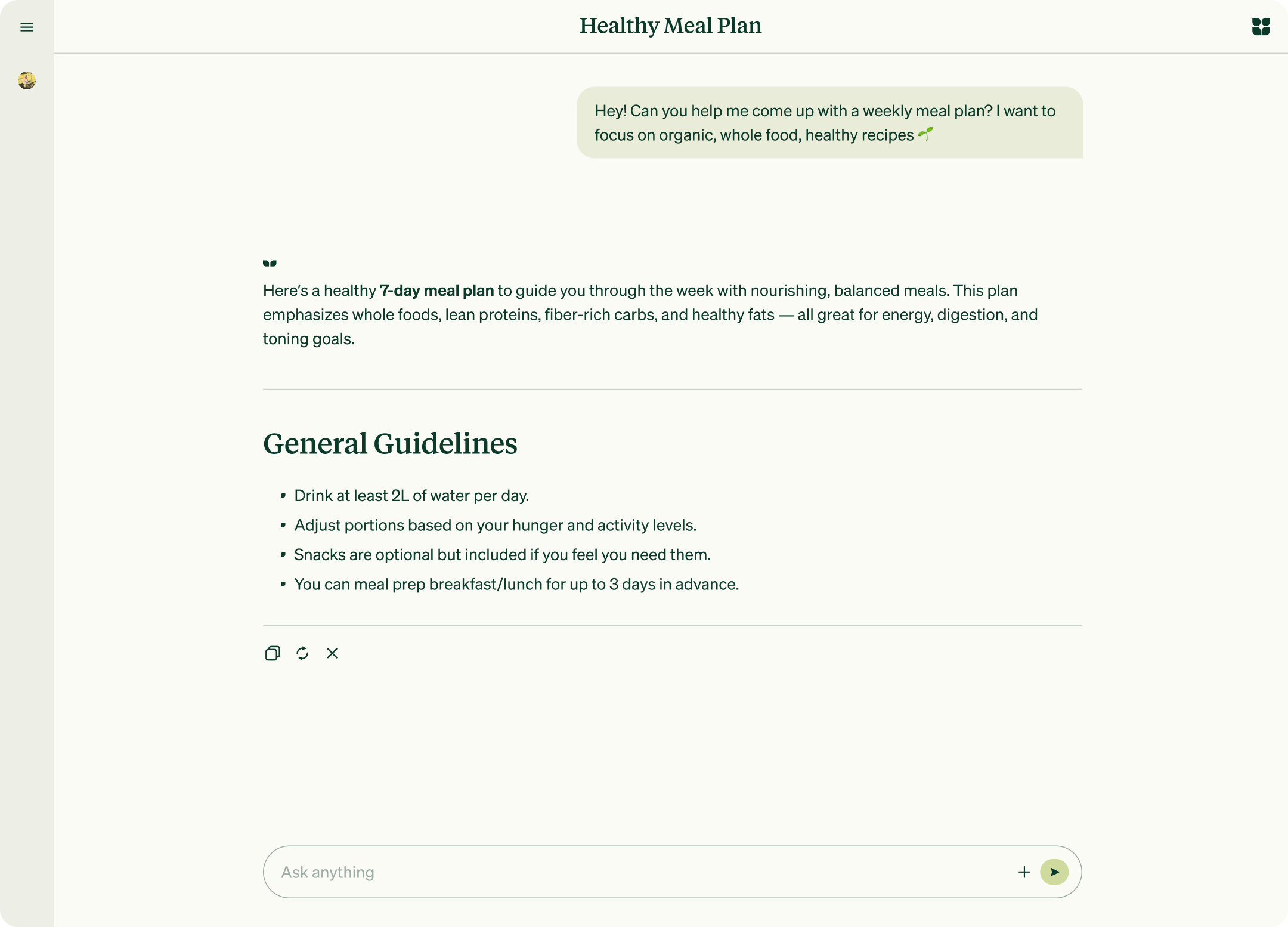 A product screen of chatgptree that says: The Practice of Shinrin-yoku. Shinrin-yoku, or "forest bathing," is a soothing Japanese practice that involves immersing oneself in nature and mindfully experiencing the forest atmosphere. It was developed in the 1980s as a form of natural therapy to counter the stress of modern life.