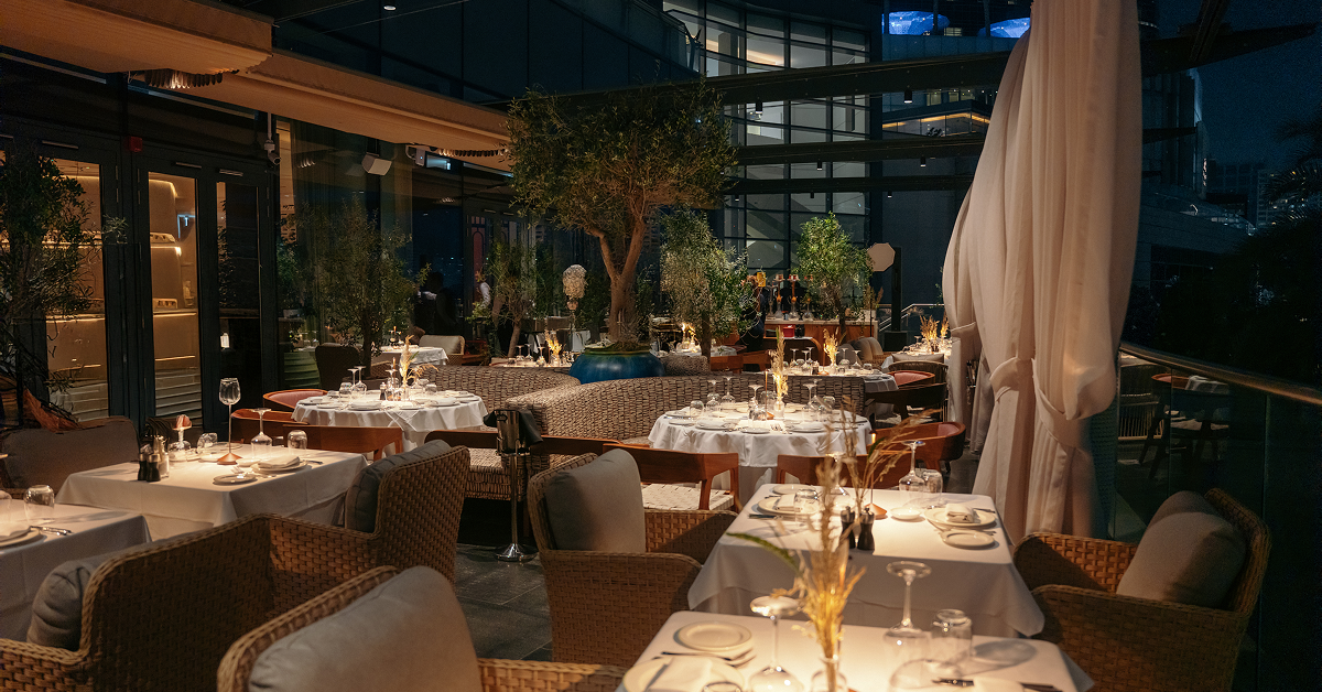 Novikov Abu Dhabi fine dining restaurant at The Galleria Al Maryah Island