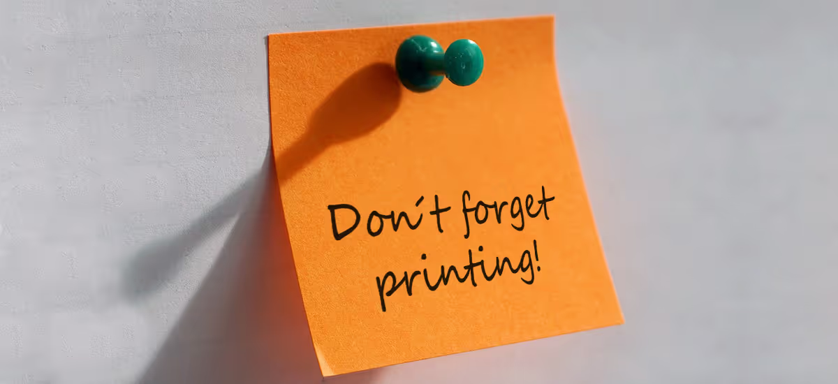 Printing is still important