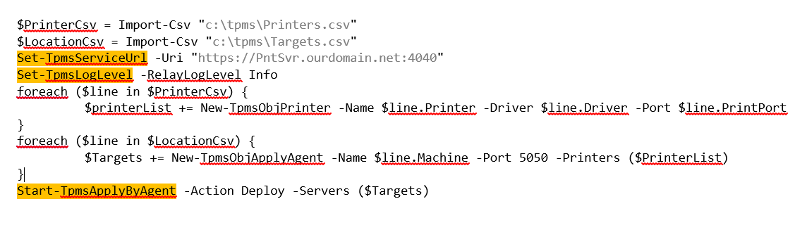 Create print queues