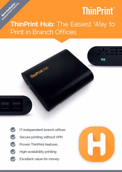 Drucken mit ThinPrint Hub