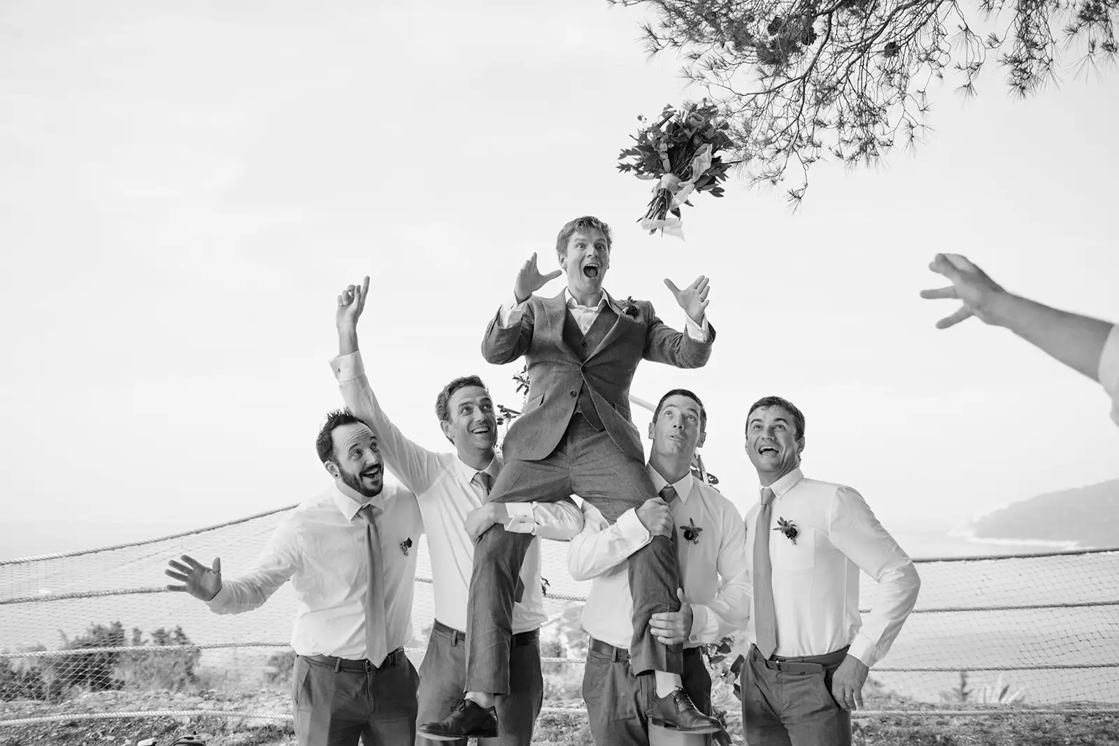 A Wedding That Fit Around the Surf at Fort George, Vis