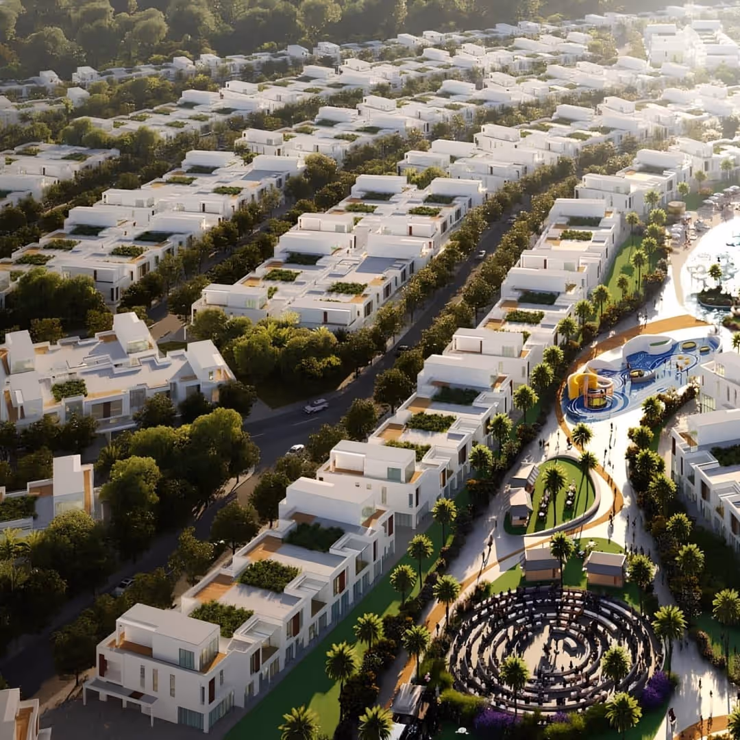 townhouse_Riverside - Olive_dubai-investments-park_damac_Green City Real Estate