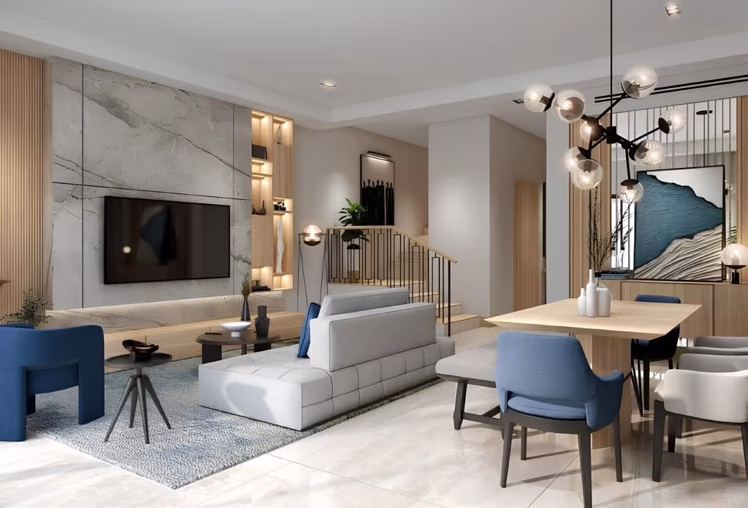 townhouse_Riverside - Olive_dubai-investments-park_damac_Green City Real Estate