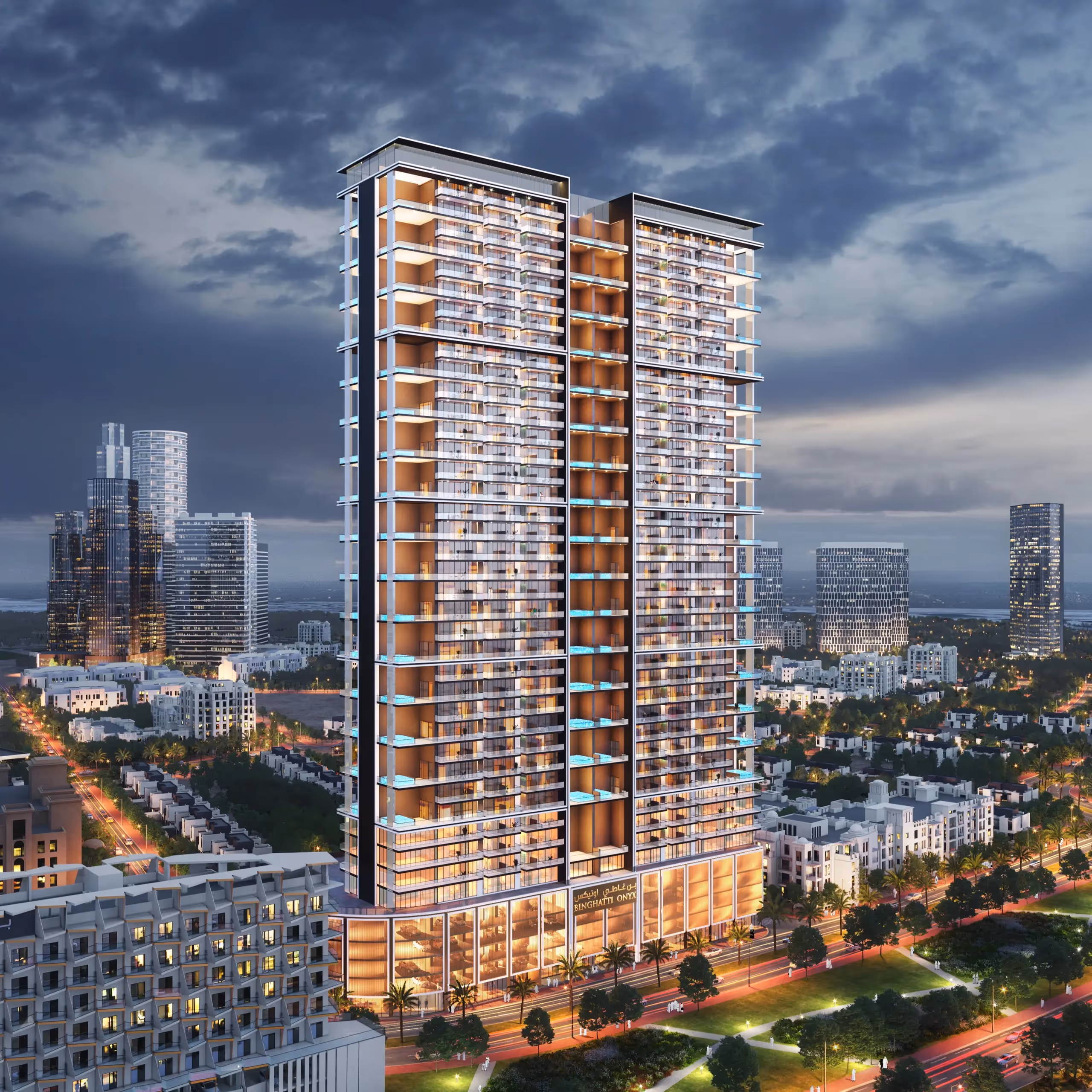 BINGHATTI "Binghatti Onyx"; Binghatti Developers; JVC (Jumeirah Village Circle);