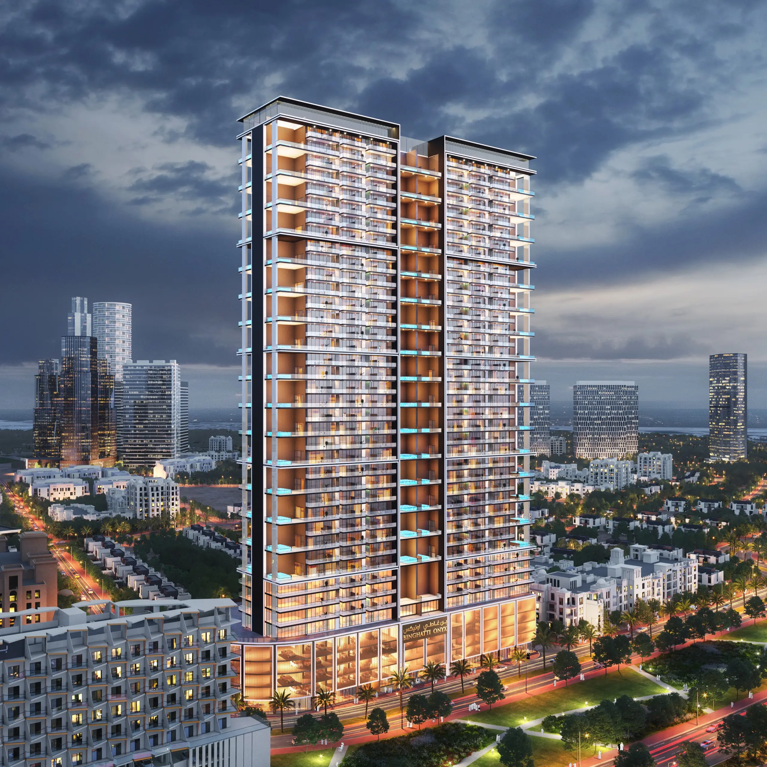 BINGHATTI "Binghatti Onyx"; Binghatti Developers; JVC (Jumeirah Village Circle);