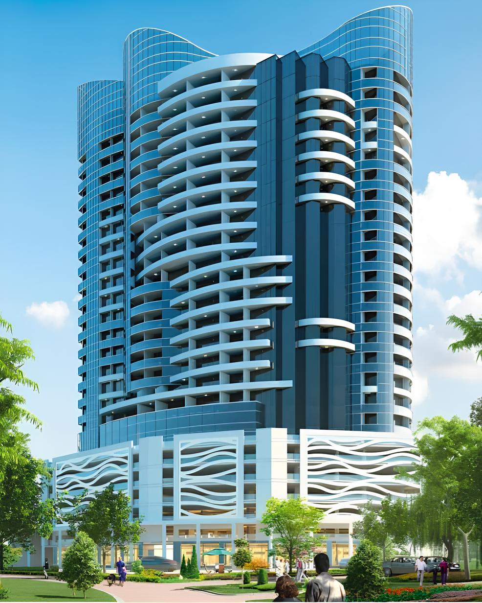 TIGER "Blue Wave Tower"; Tiger Group; Dubailand Residence Complex;