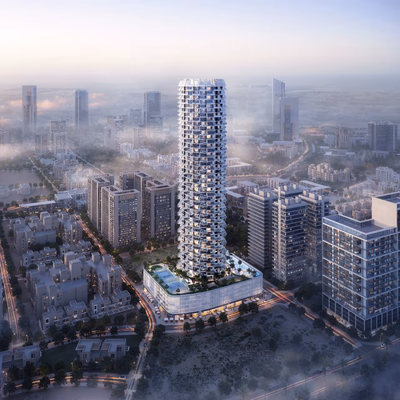 BINGHATTI "Binghatti Grove"; Binghatti Developers; JVC (Jumeirah Village Circle);