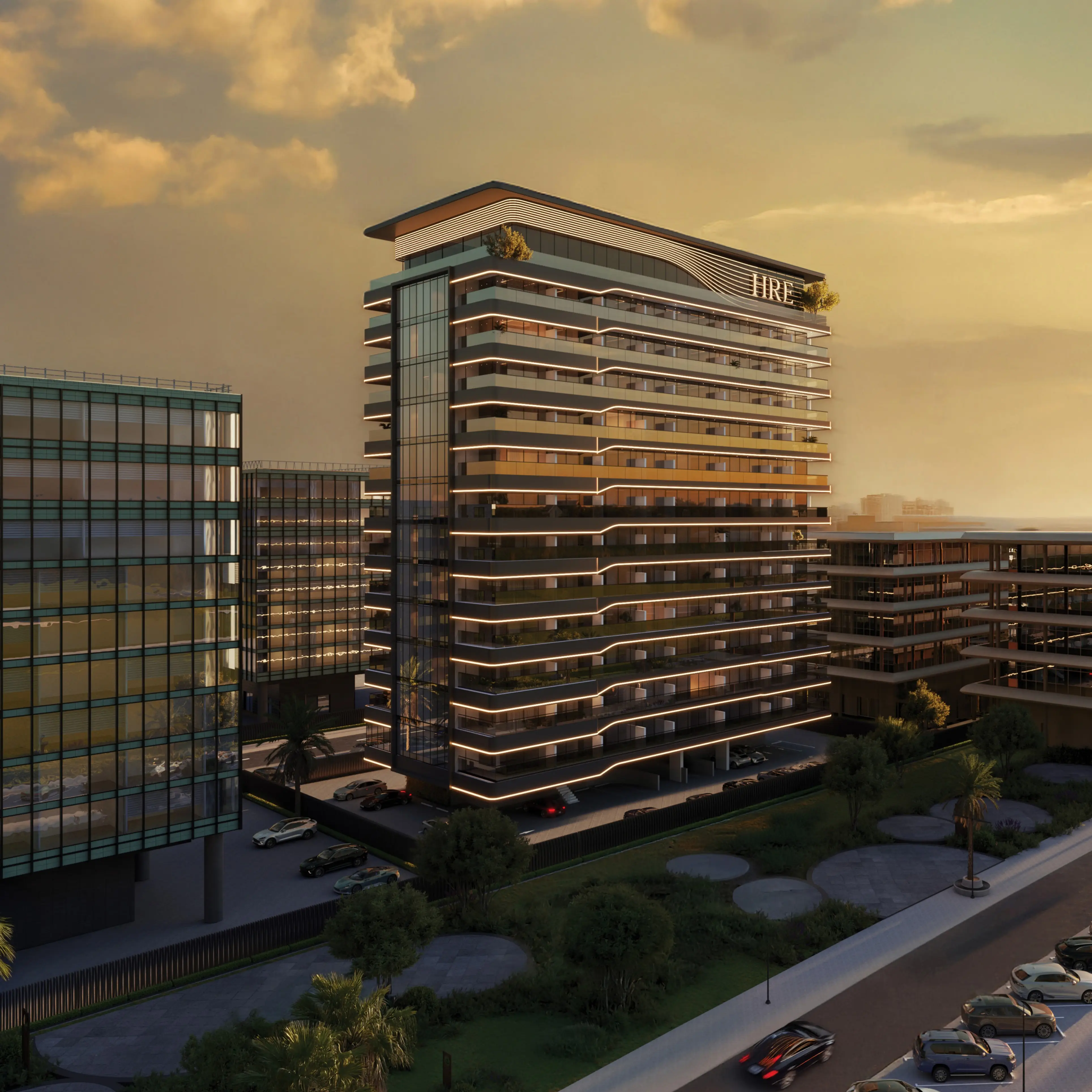 HRE DEVELOPMENT "Wadi Hills"; HRE Development; Dubailand Residence Complex;