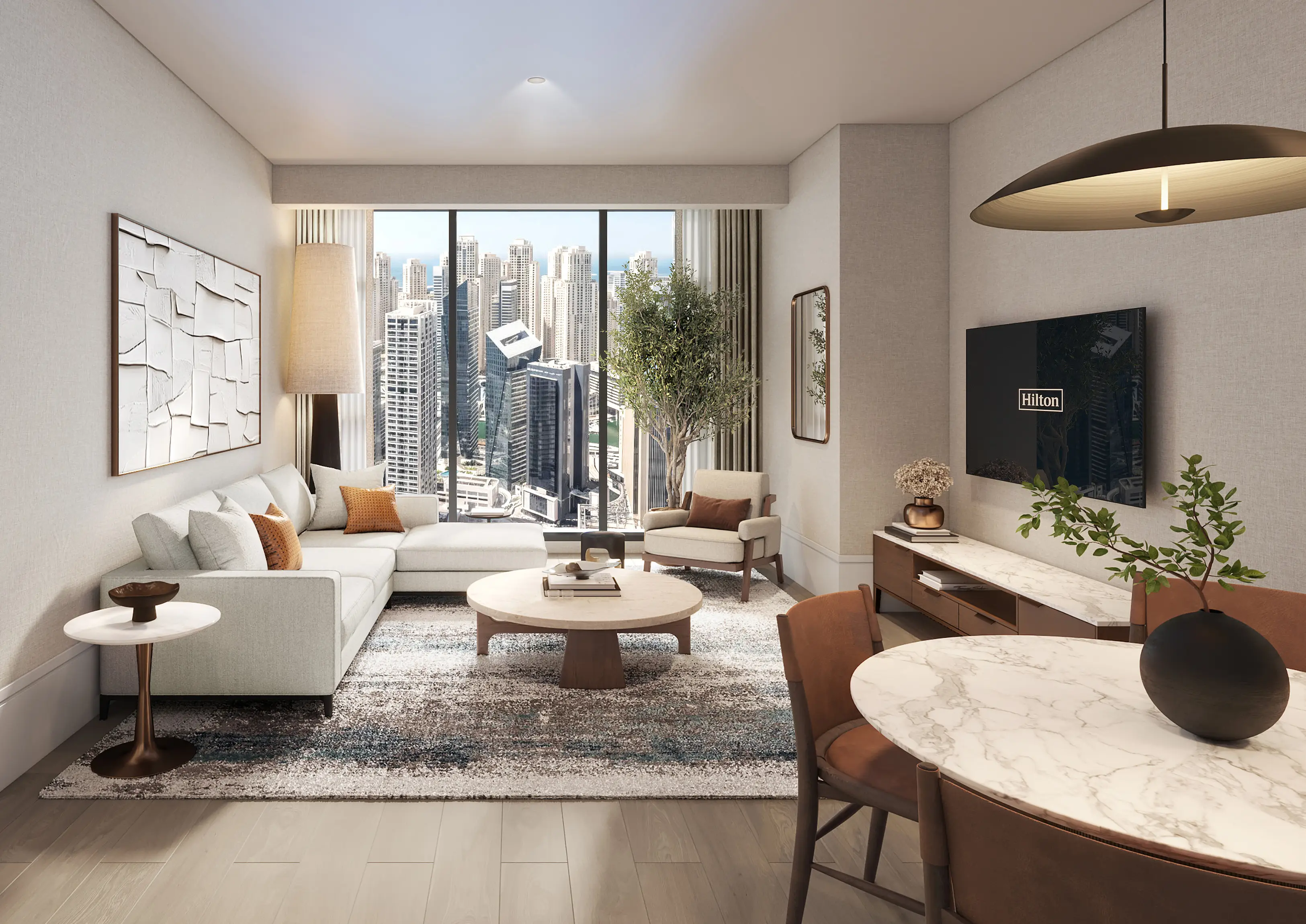 EMIRATES DEVELOPMENTS "Hilton Residences Dubai JLT"; Emirates Developments; JLT (Jumeirah Lake Towers);