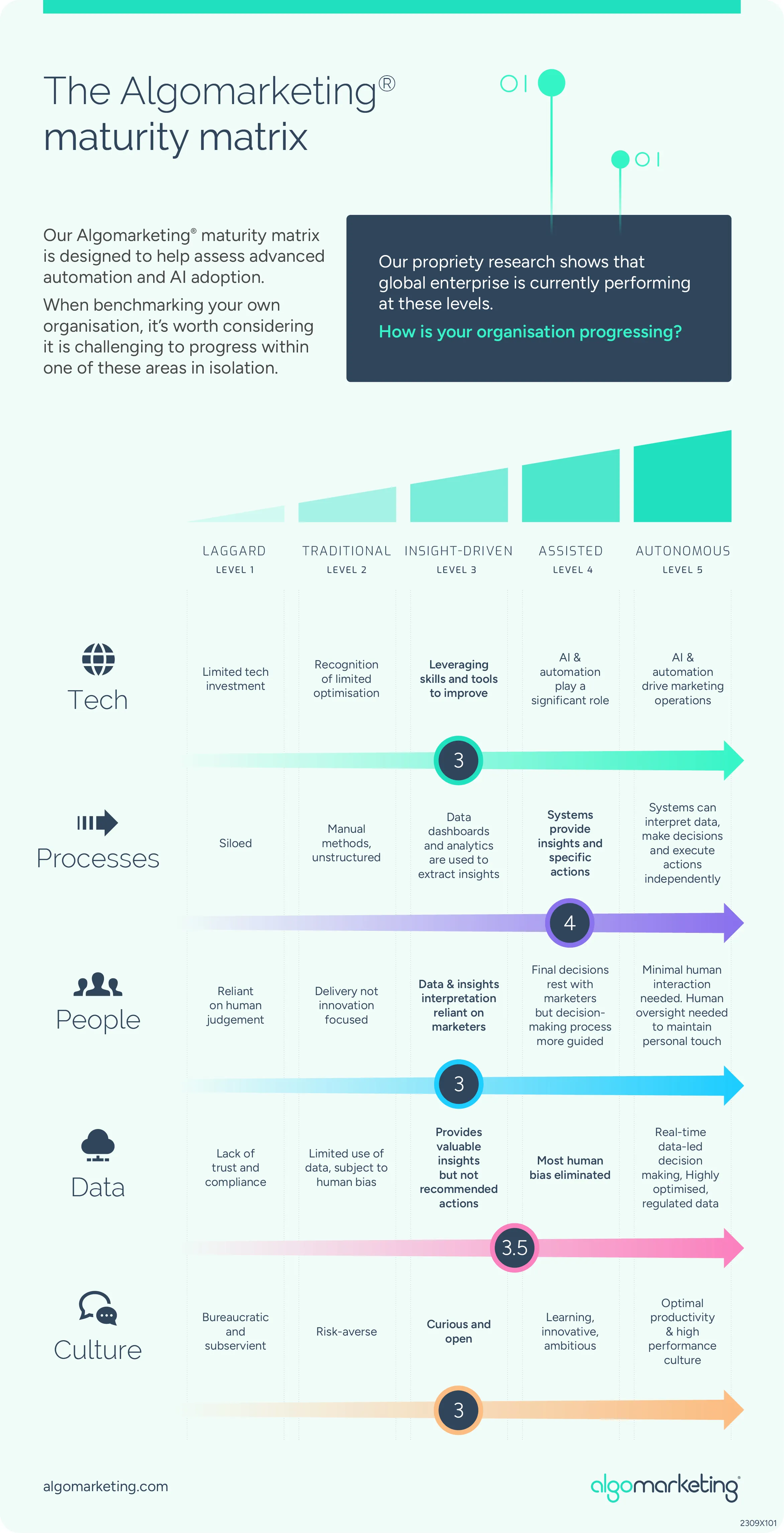 The Algomarketing maturity matrix