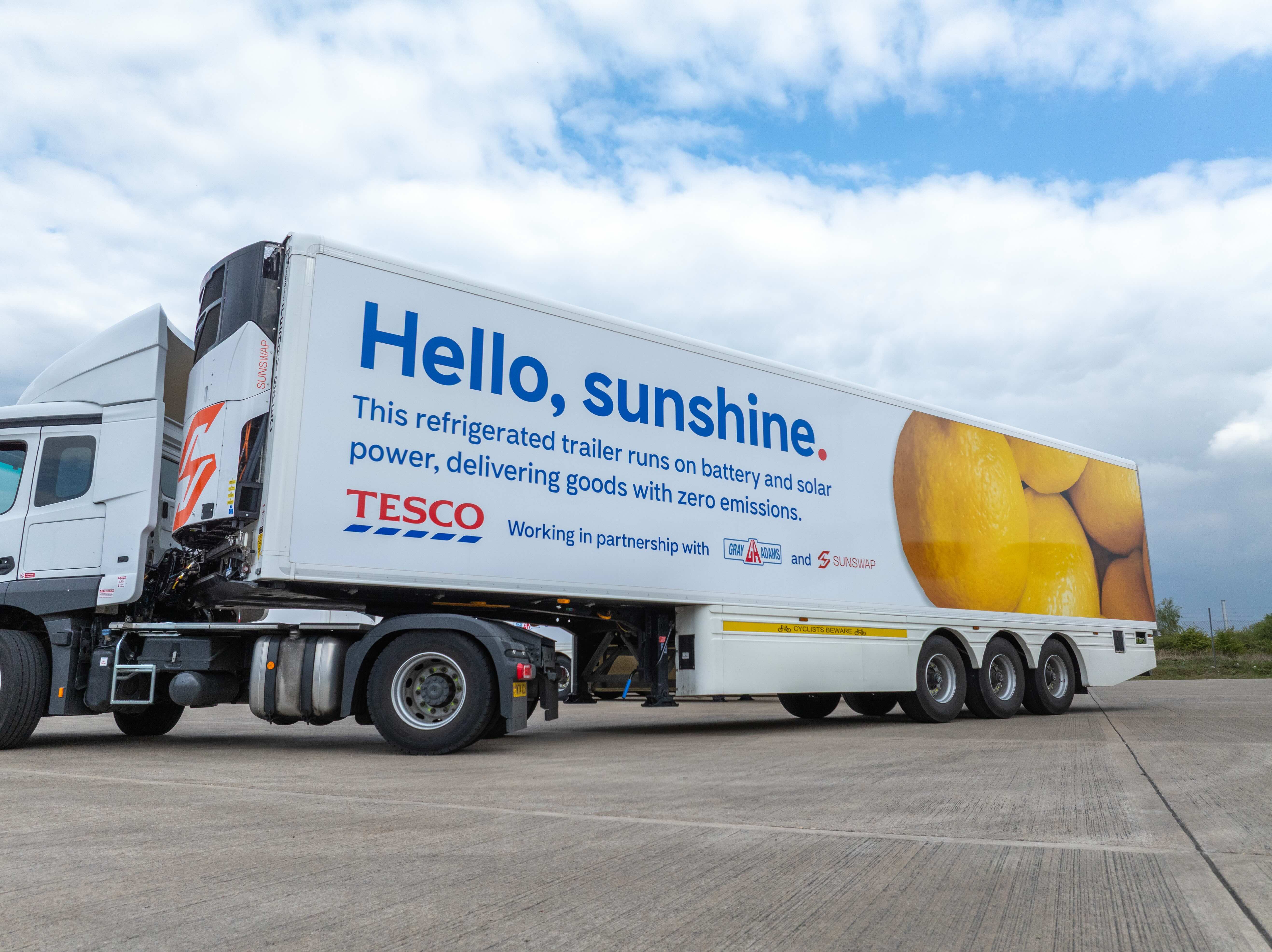 Endurance TRU on a Tesco trailer from a side angle