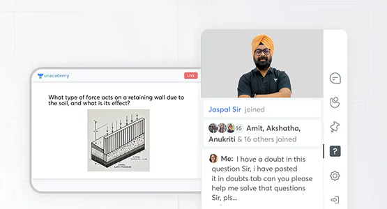 Image of the online class in Unacademy app