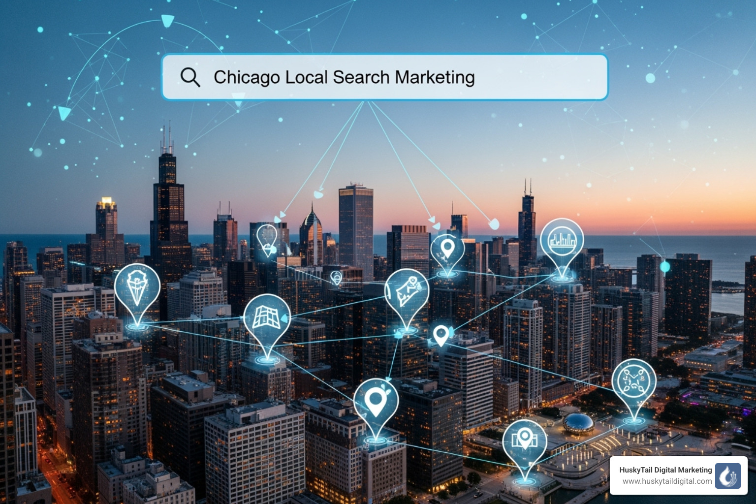 Google Local 3-Pack for a Chicago pizza search - chicago local search marketing Google Local 3-Pack for a Chicago pizza search - chicago local search marketing