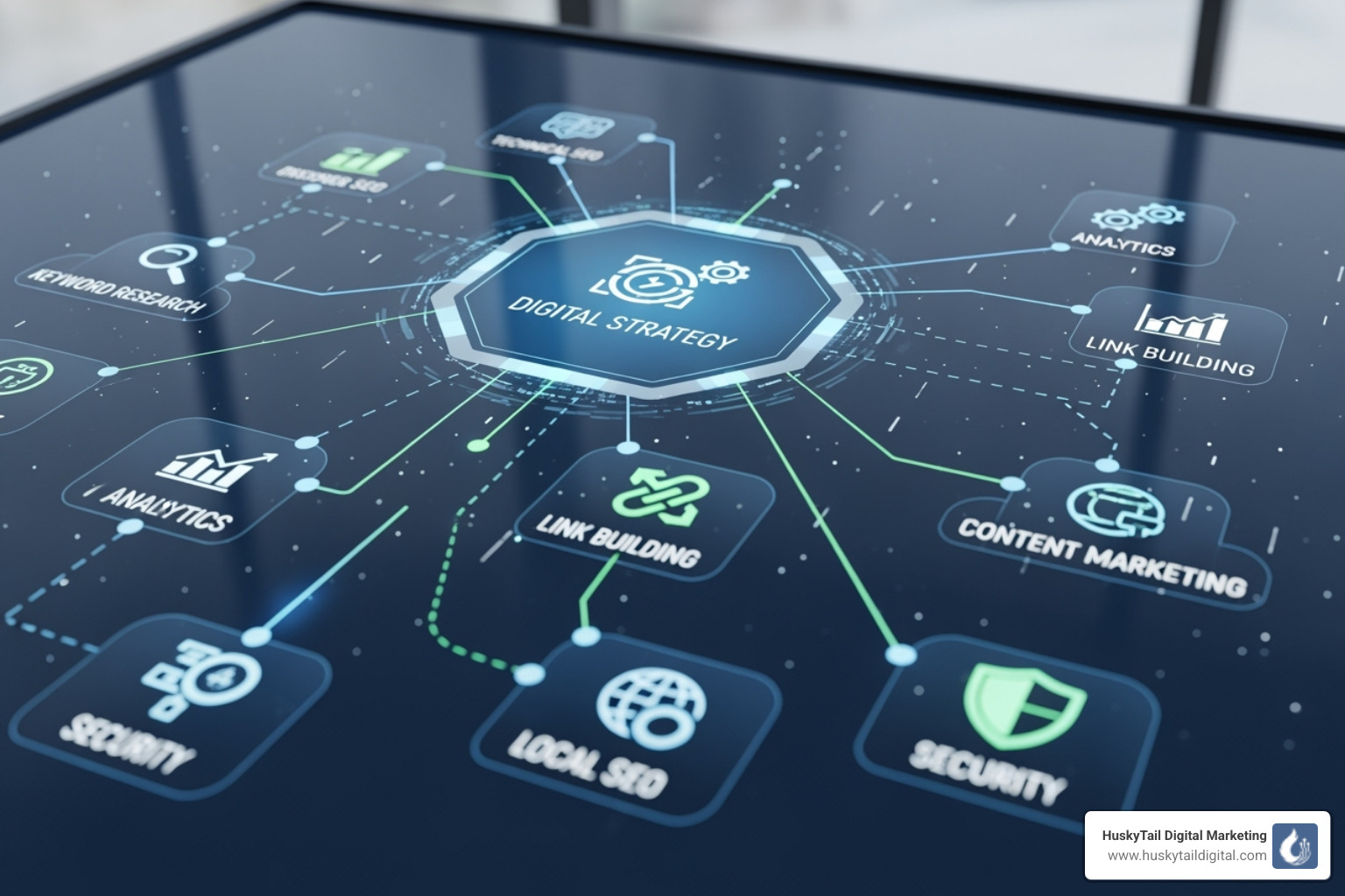 Digital strategy board showing interconnected SEO elements - agency specialized in local seo in miami Digital strategy board showing interconnected SEO elements - agency specialized in local seo in miami