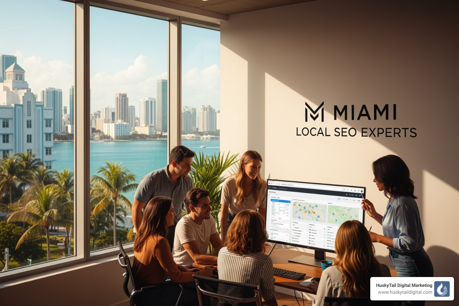 Person evaluating SEO agency options on a computer - agency specialized in local seo in miami Person evaluating SEO agency options on a computer - agency specialized in local seo in miami