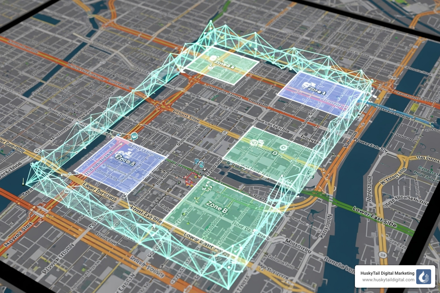 geo-fencing around a NYC neighborhood - local seo new york