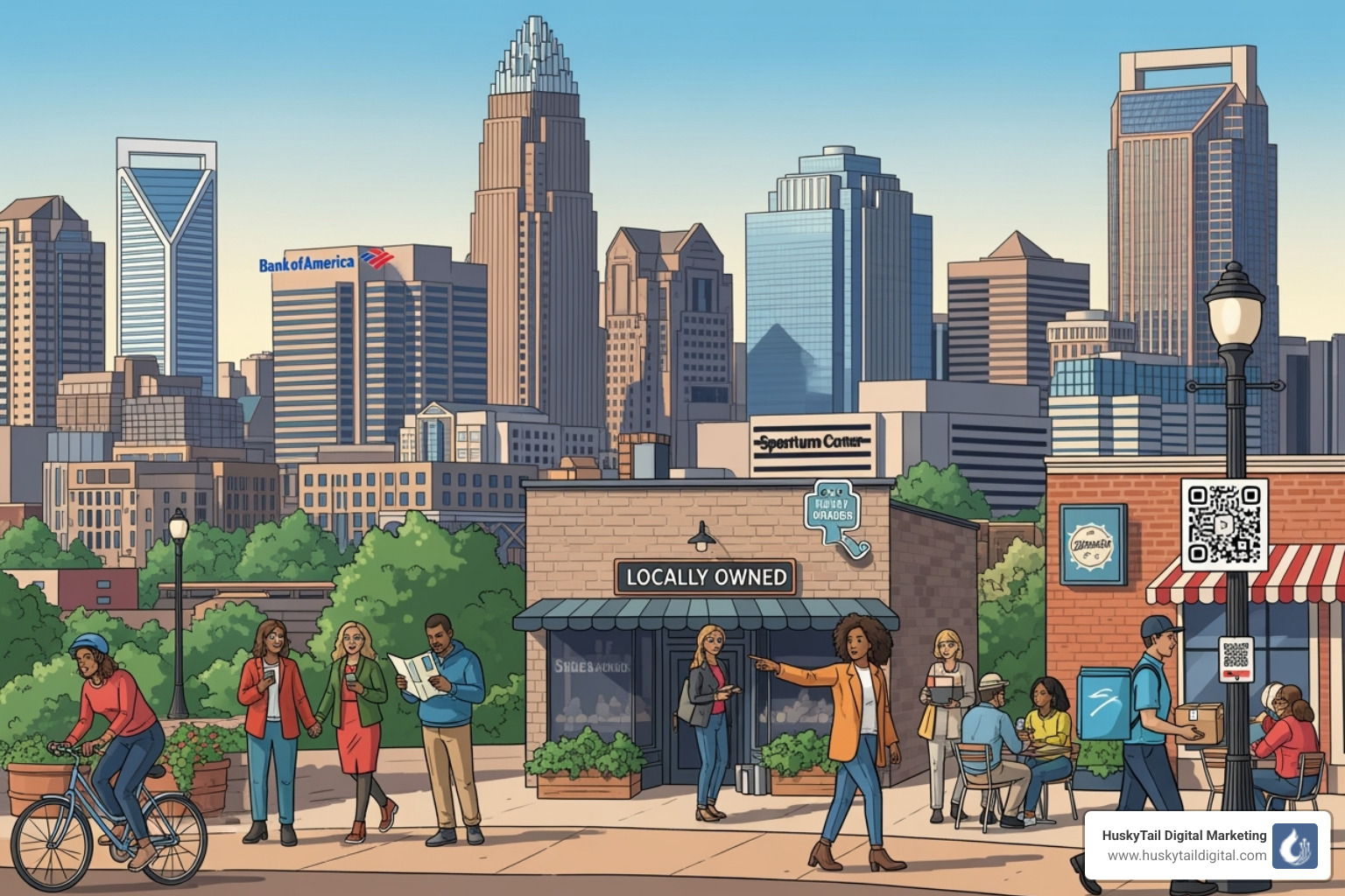 Google Maps "Local Pack" for a Charlotte-based business search - local seo charlotte