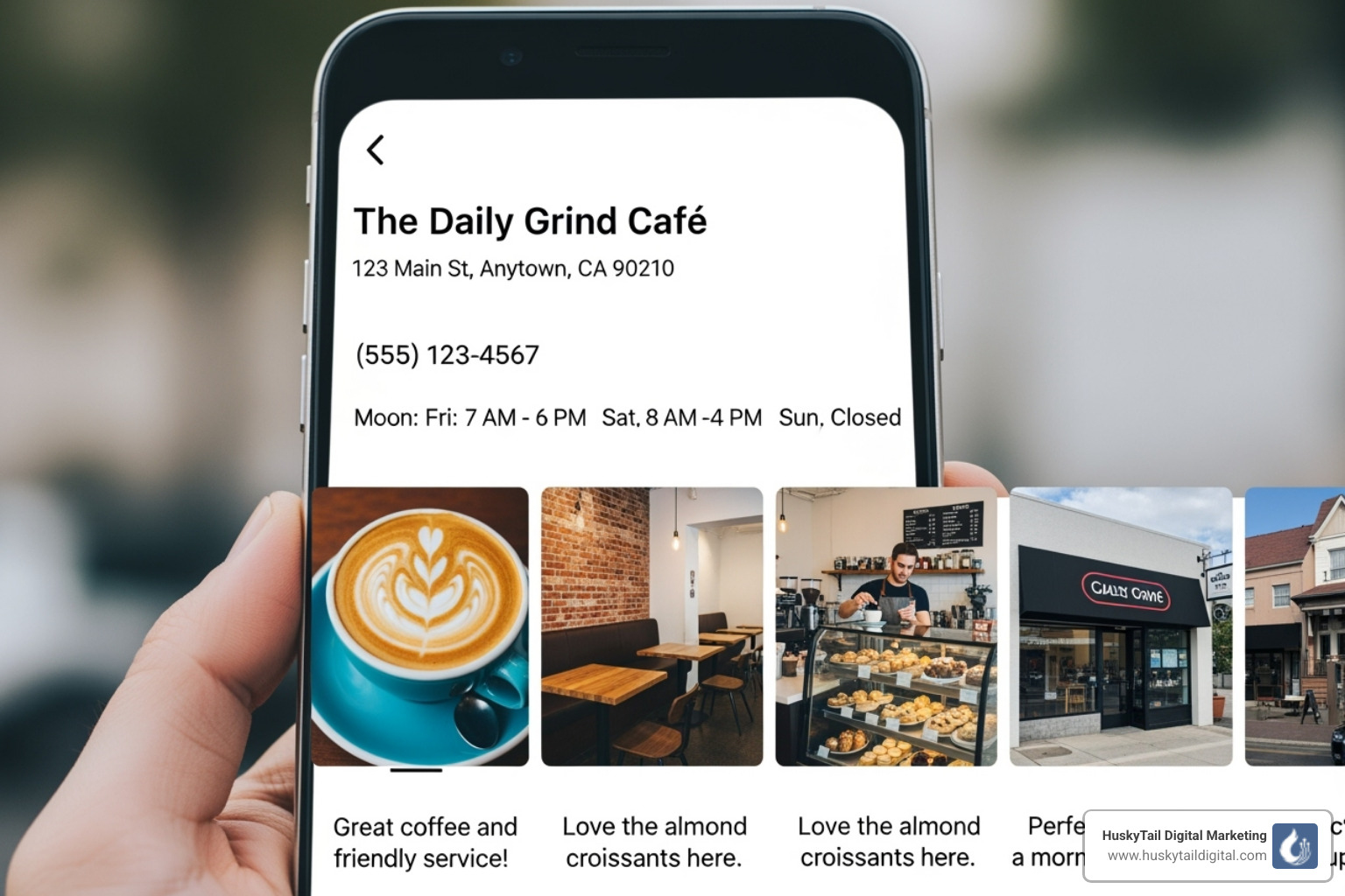 A well-optimized Google Business Profile showing business name, address, phone, hours, photos, and reviews - local seo houston A well-optimized Google Business Profile showing business name, address, phone, hours, photos, and reviews - local seo houston