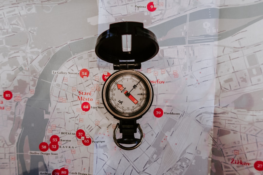 A compass pointing towards "Local Success" on a map of Las Vegas - local seo las vegas