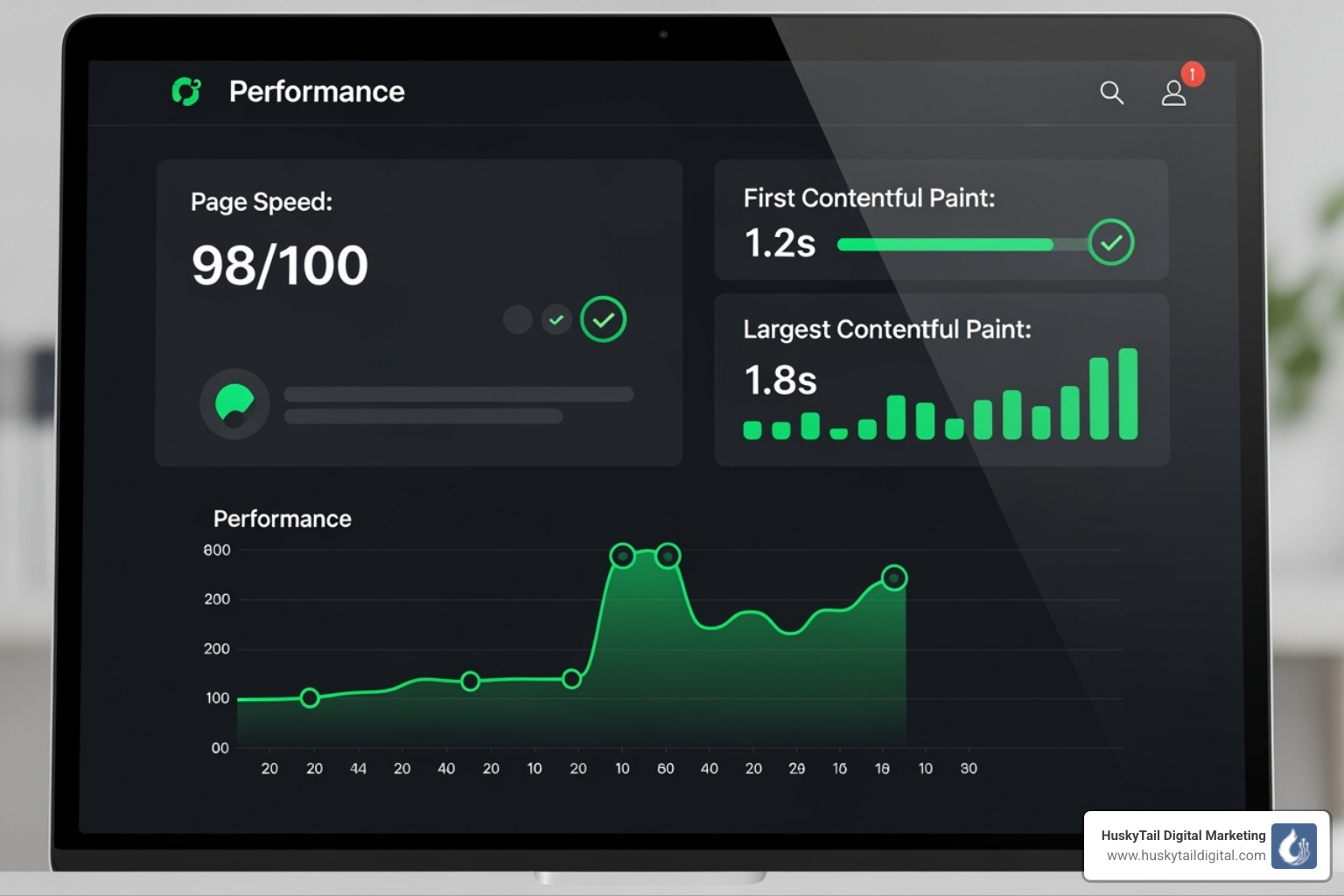 PageSpeed Insights report showing a good score - seo audits for small business