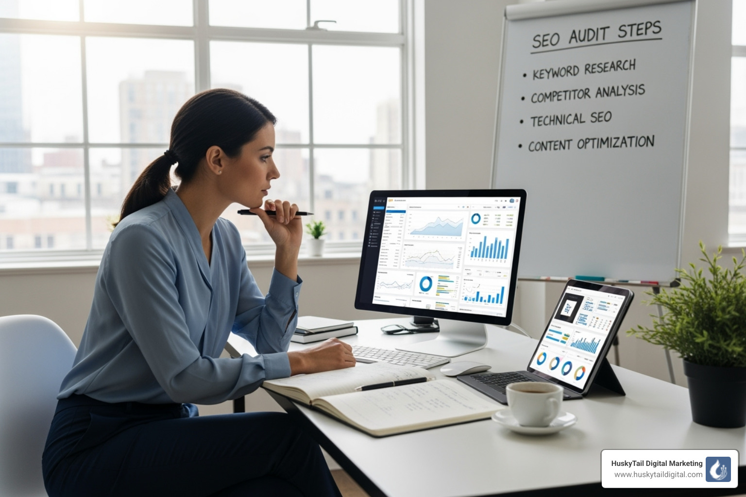 well-optimized Google Business Profile on a map - seo audits for small business