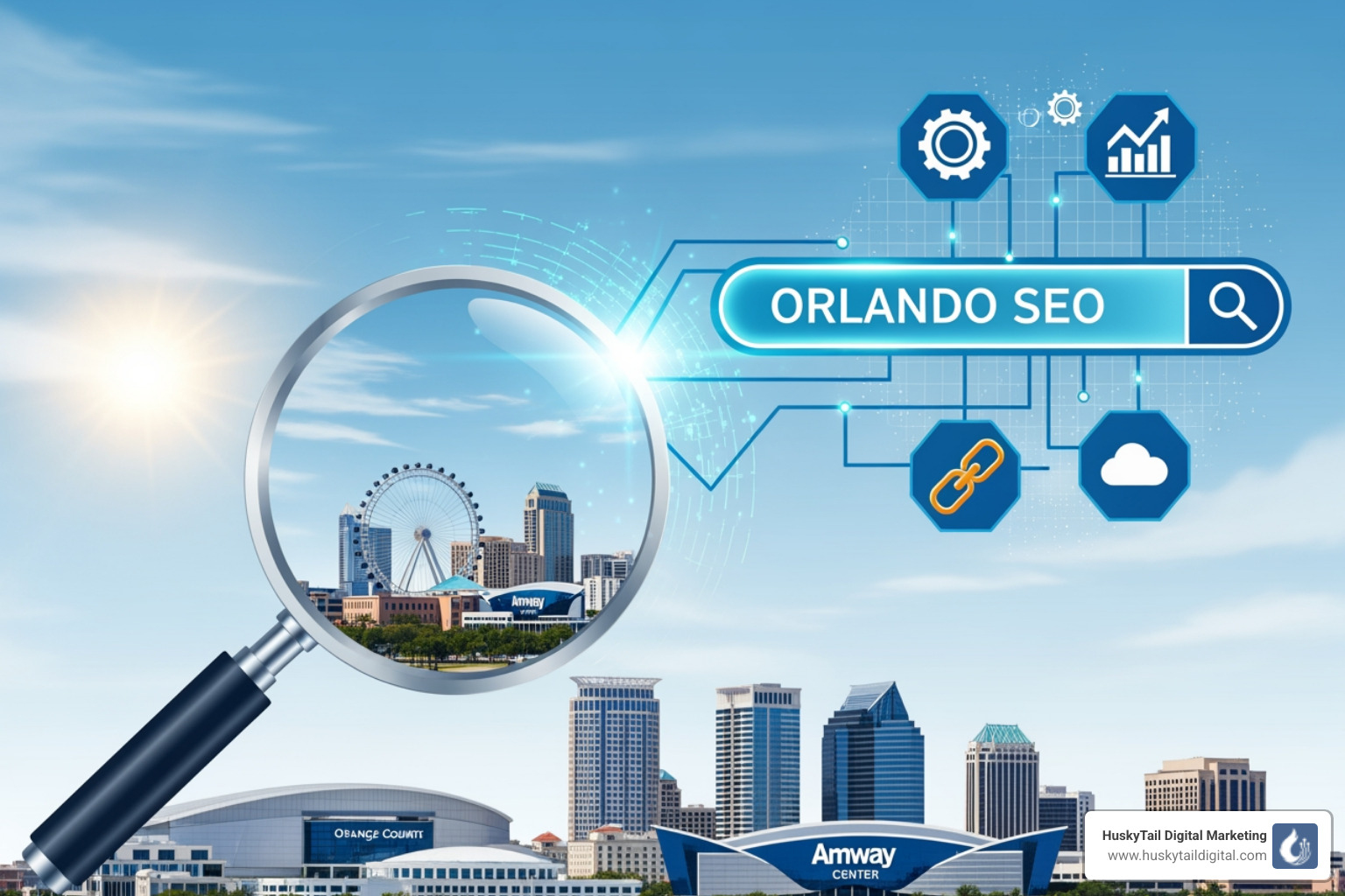 google map pack for an "Orlando restaurant" search - orlando search engine optimization