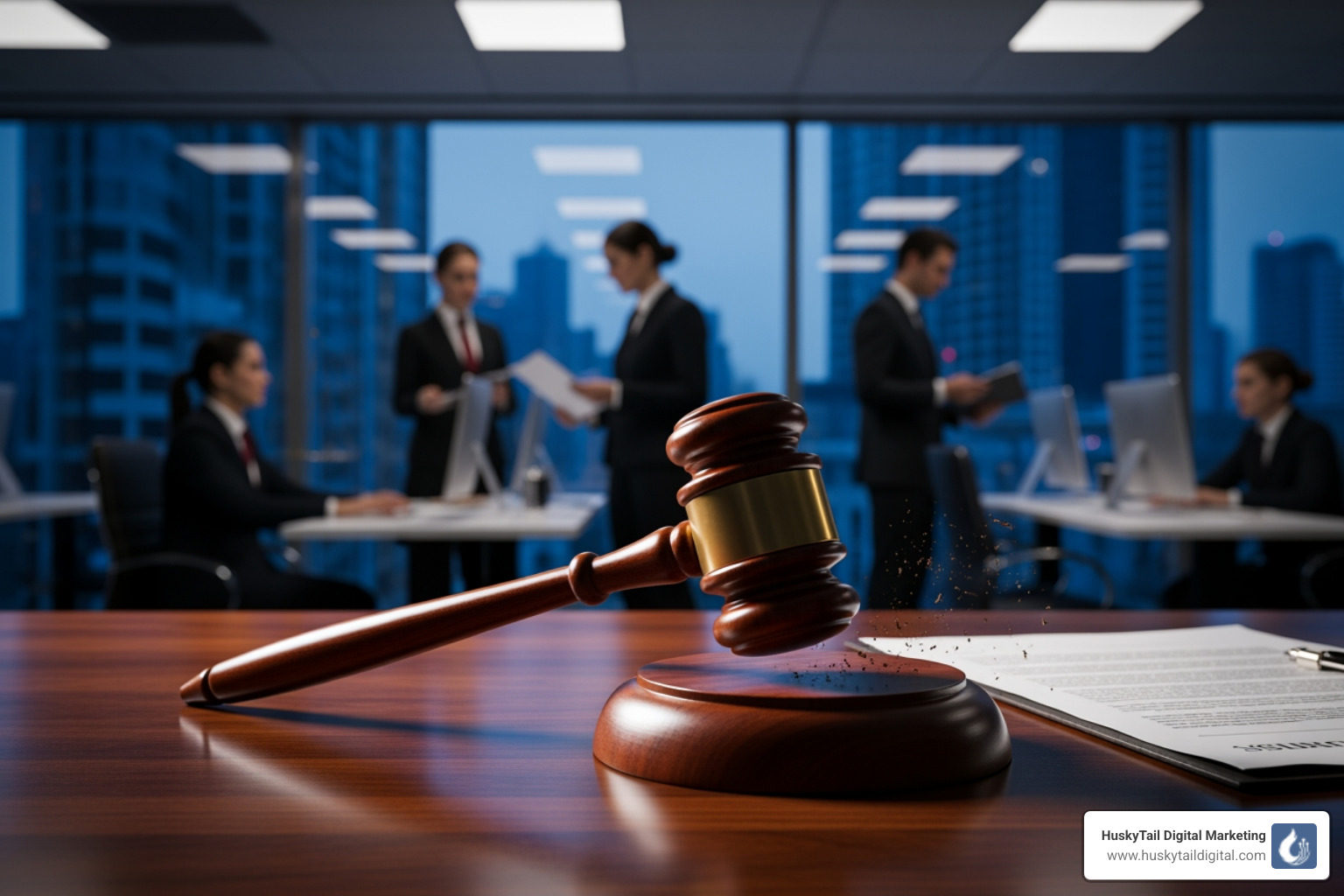 lawyer's professional website on a laptop and smartphone - Get more legal clients