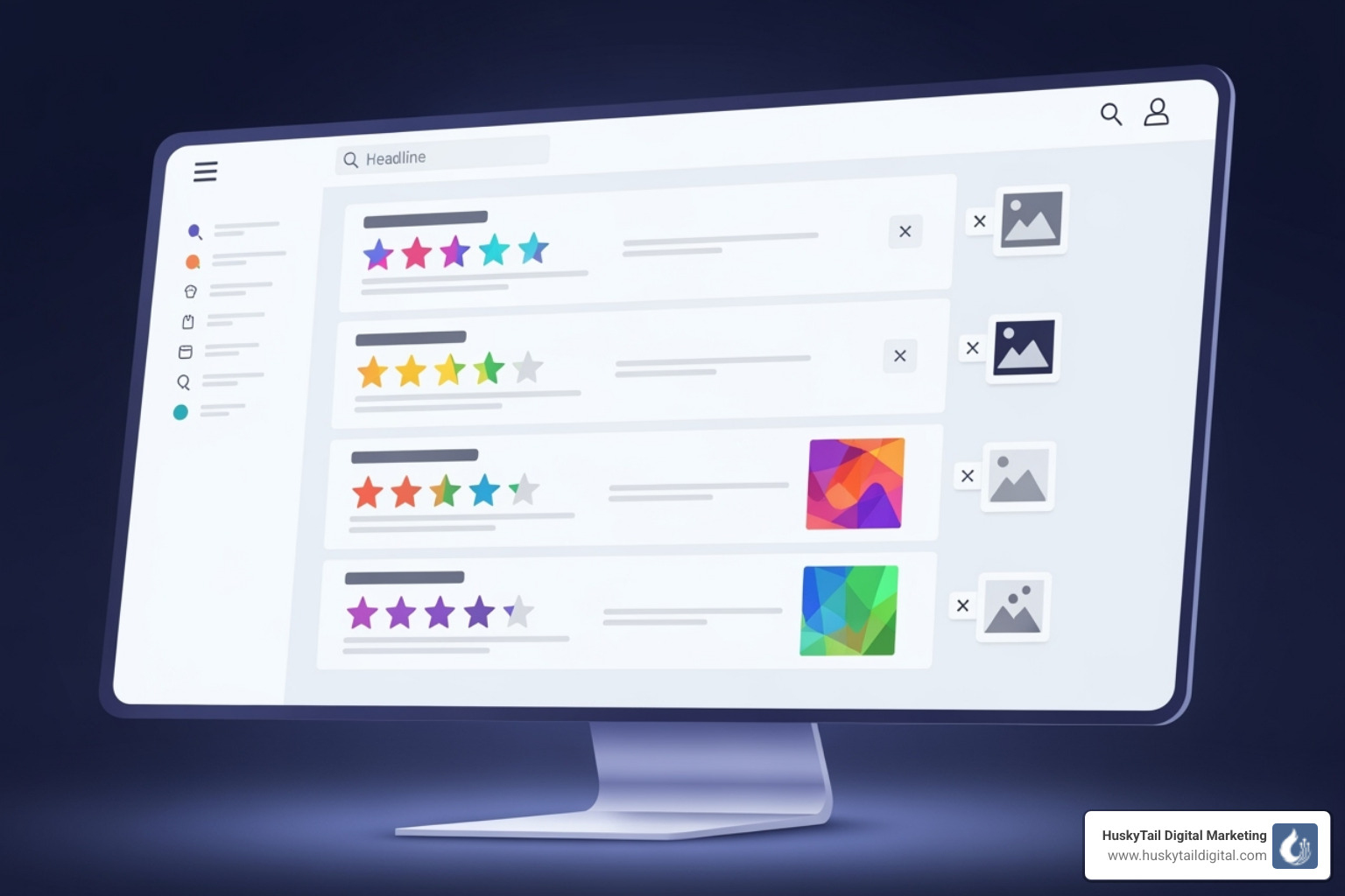 search result with rich snippets (e.g., star ratings, FAQs) - technical seo